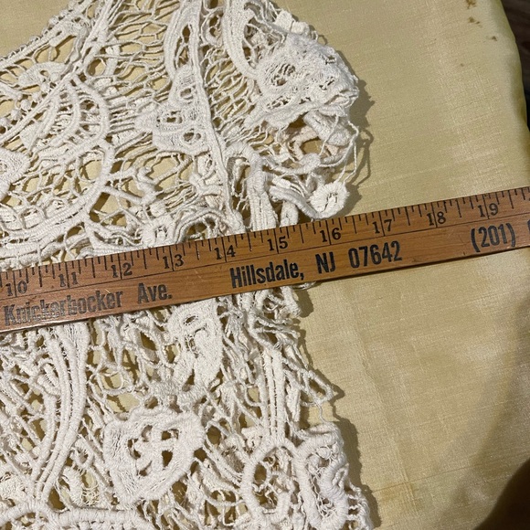 Rainbow Cream Lace Crochet Top - Picture 3 of 4